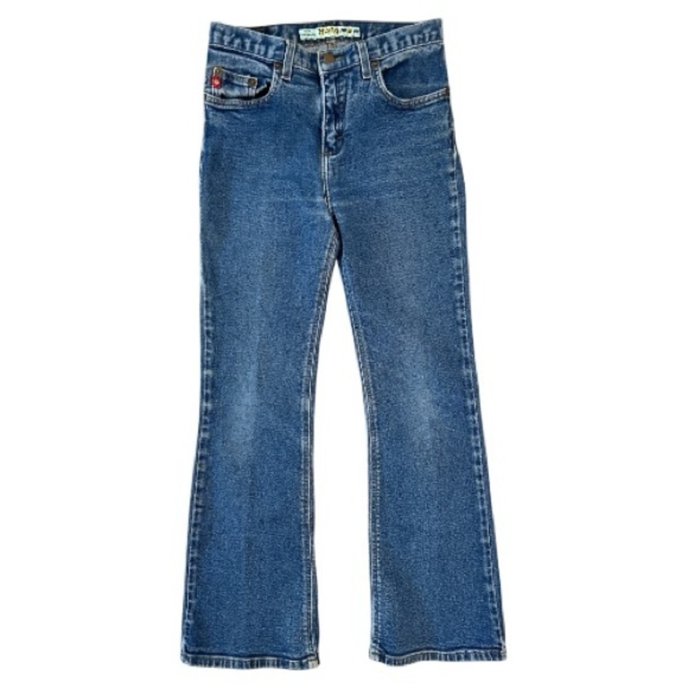 Mudd Jeans Vintage Y2K Medium Wash Flare Jeans Size 14 Girls or Women’s 4